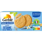 GERBLE Biscuits sésame vanille sans sucres ajoutés sachets fraîcheur