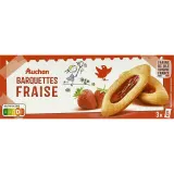AUCHAN Barquettes à la fraise sachets fraîcheur