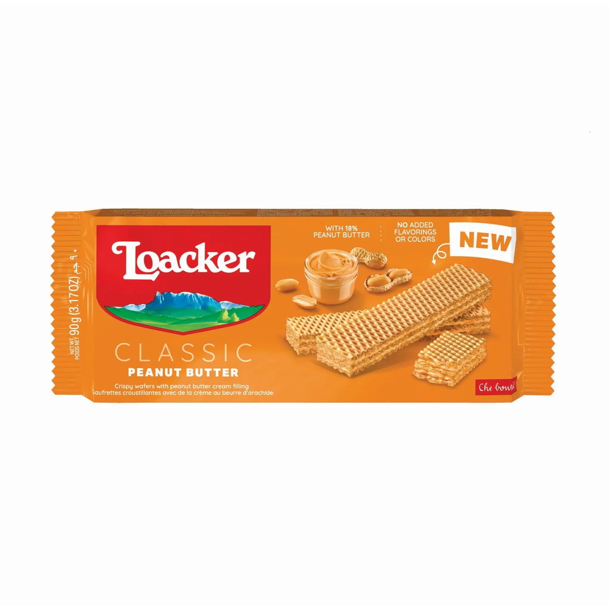 LOACKER Gaufrettes croustillantes fourrées au beurre de cacahuètes