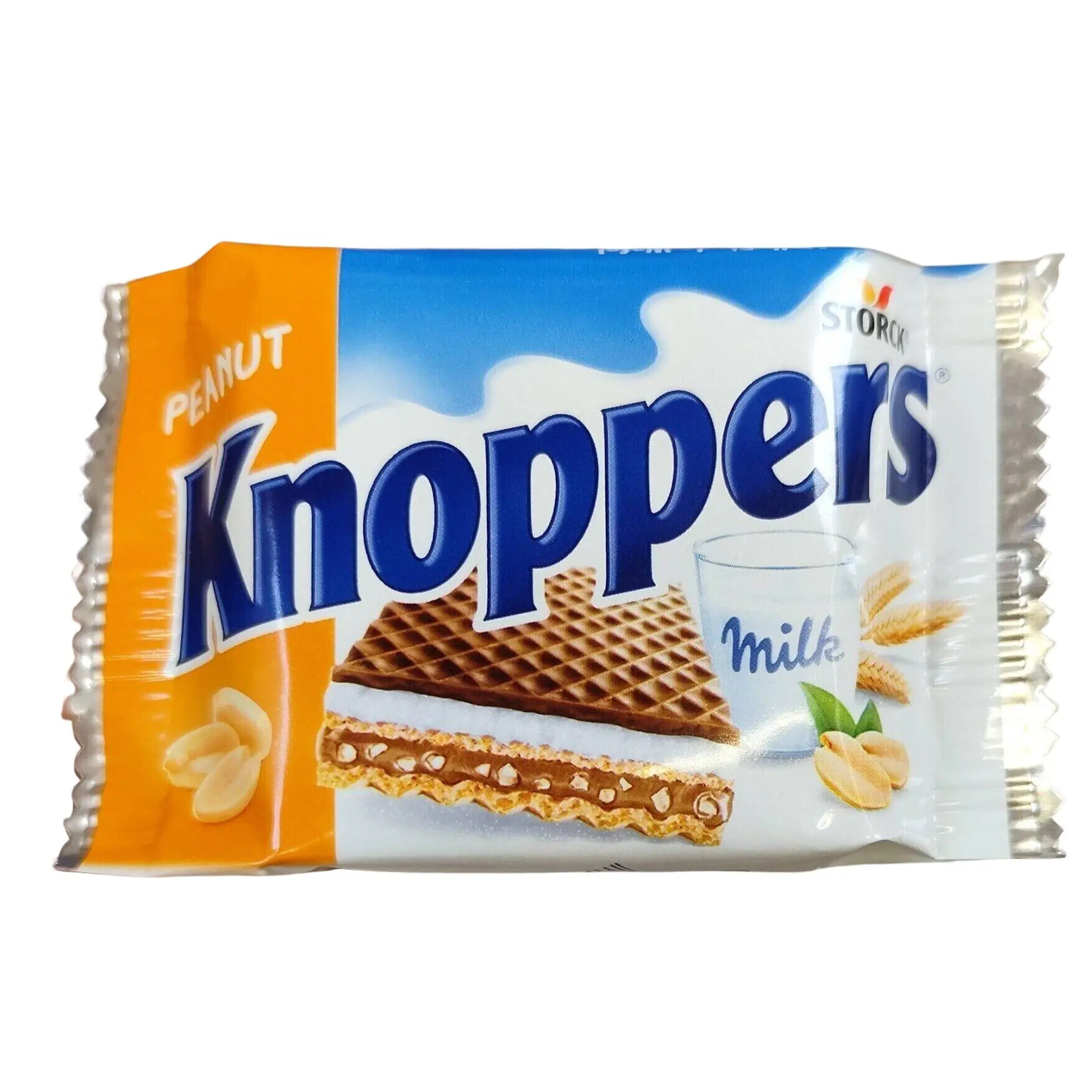 KNOPPERS Gaufrettes fourrées au lait et cacahuète