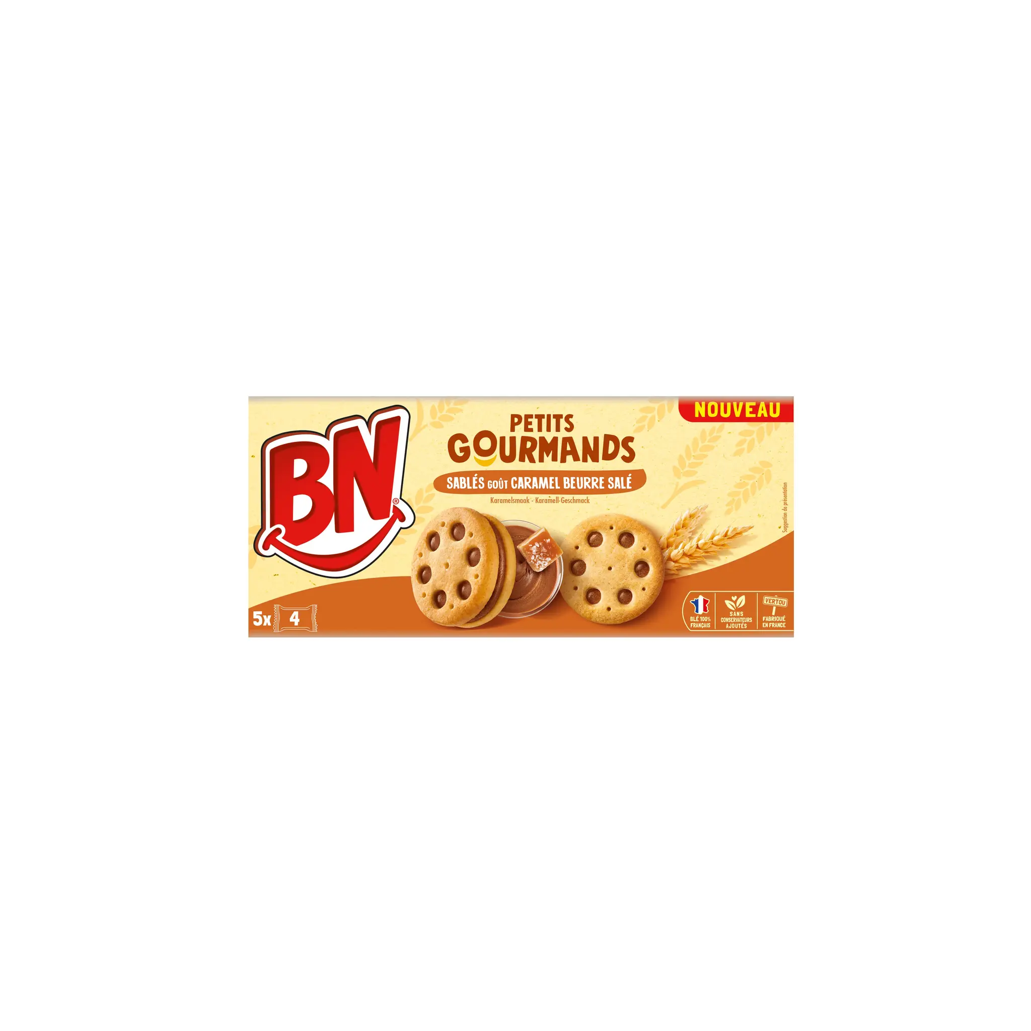 BN Biscuits Petits gourmands au caramel beurre salé