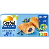 GERBLE Gâteau fourré saveur myrtille sans sucres ajoutés