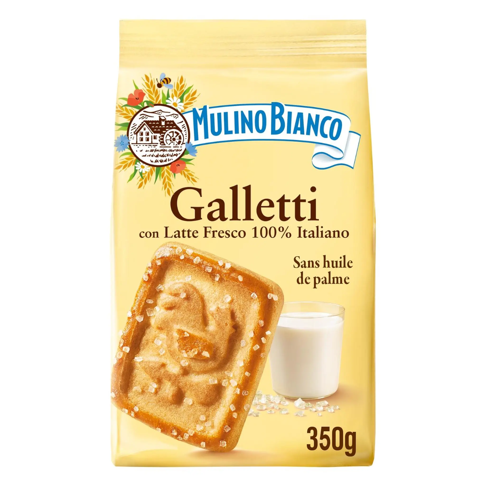 MULINO BIANCO Biscuits sablés galetti au lait