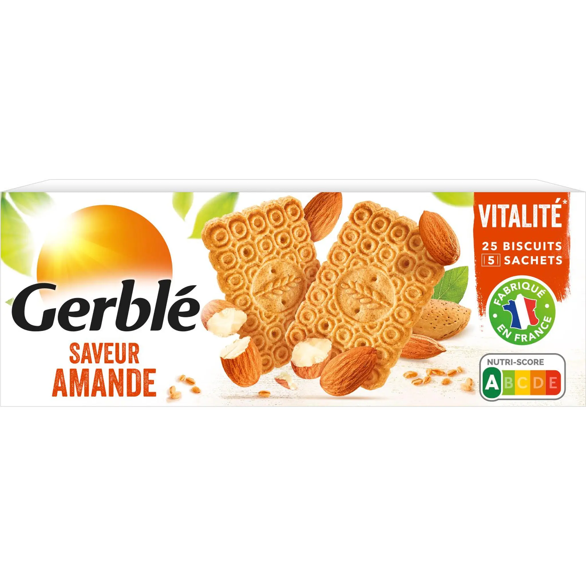 GERBLE Biscuits saveur amande sachets fraîcheur