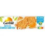 GERBLE Biscuits goûter aux écorces confites sachets fraîcheur