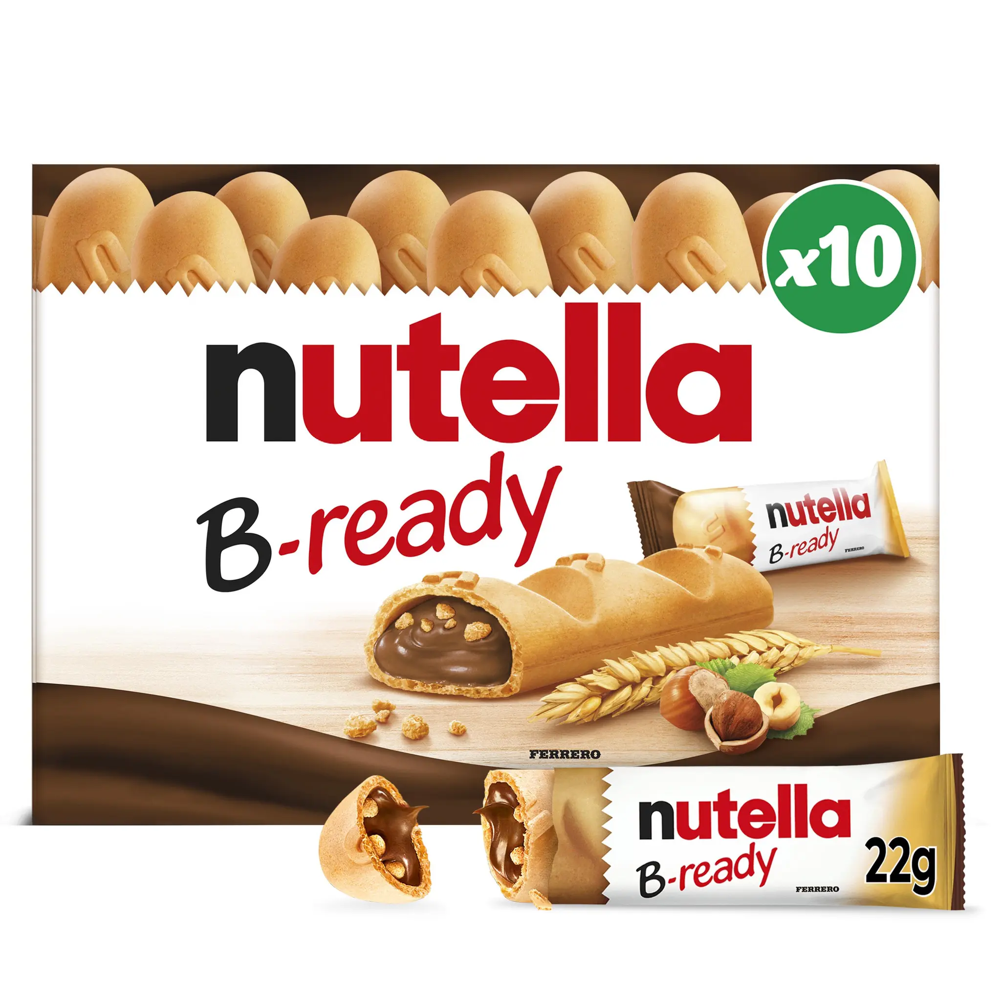 NUTELLA B-Ready gaufrettes fourrées de pâte à tartiner