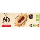 AUCHAN BIO Barquettes à la fraise