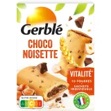 GERBLE Biscuits fourrés choco noisettes sachets individuels