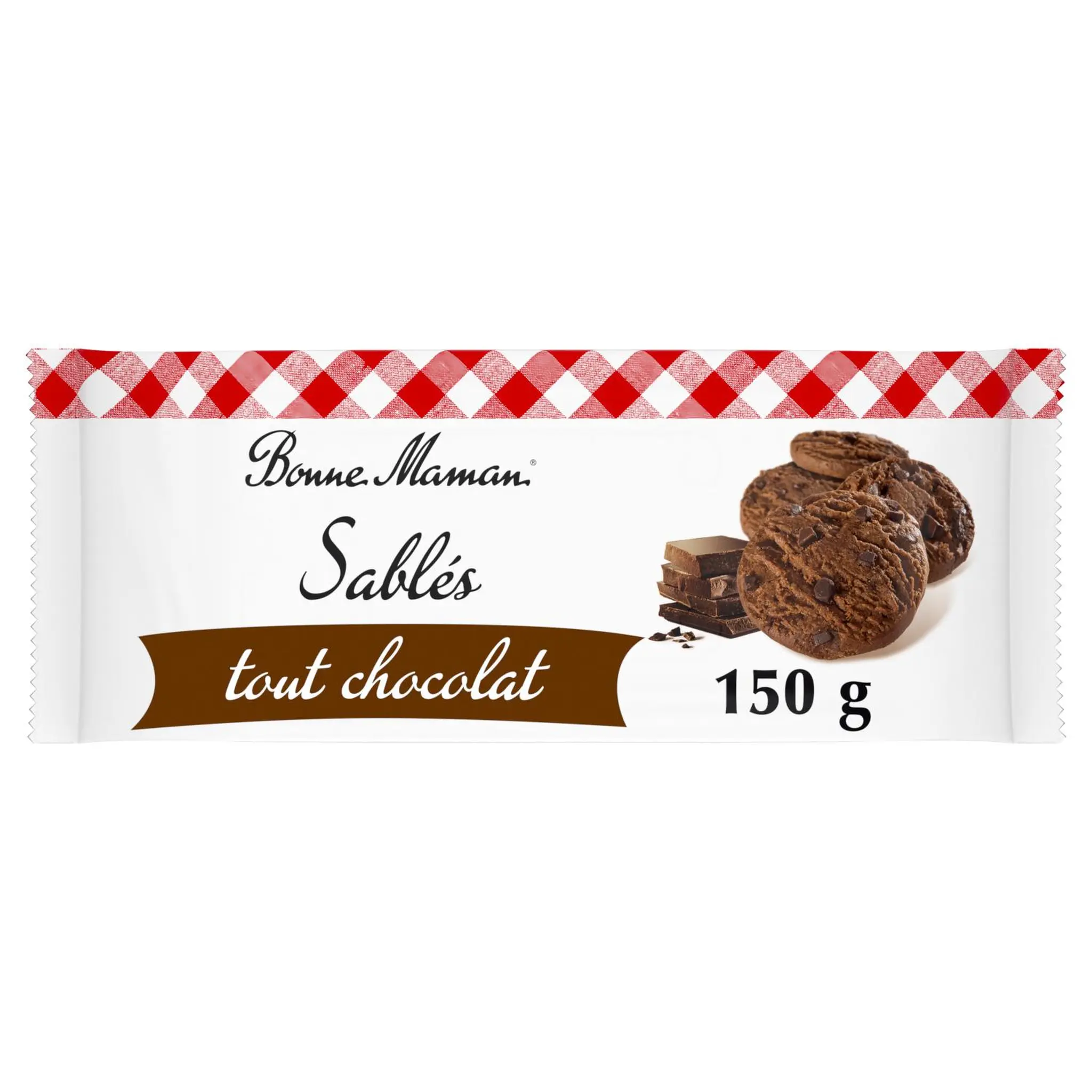 BONNE MAMAN Biscuits sablés cookies tout chocolat