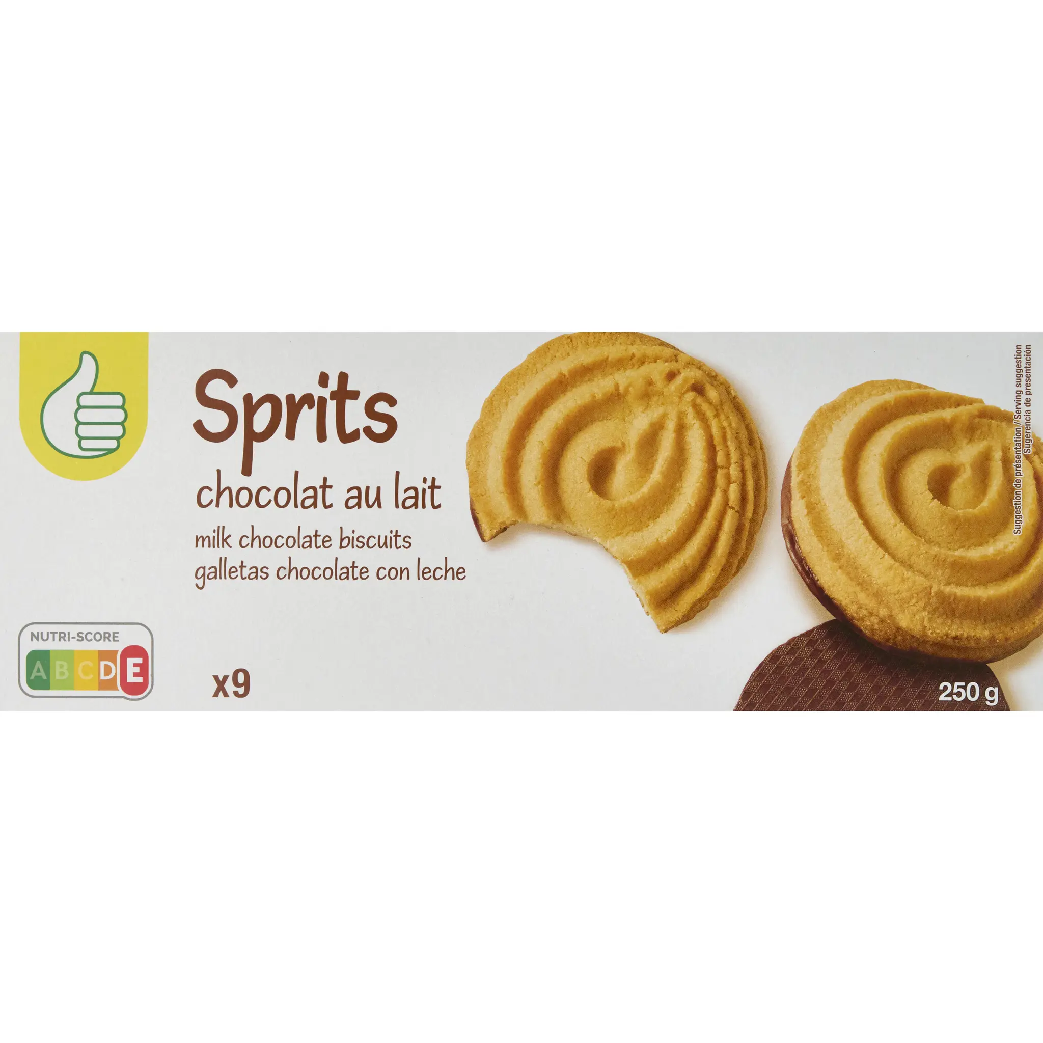 POUCE Biscuits sprits au chocolat