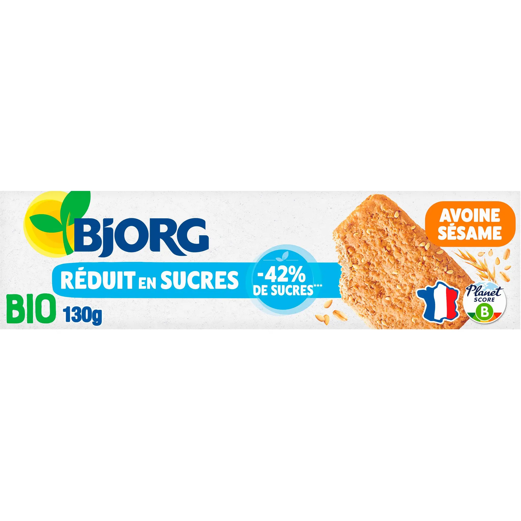 BJORG Nutri+ biscuits bio avoine et sésame