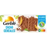 GERBLE Biscuits au cacao et aux céréales sachets fraîcheur
