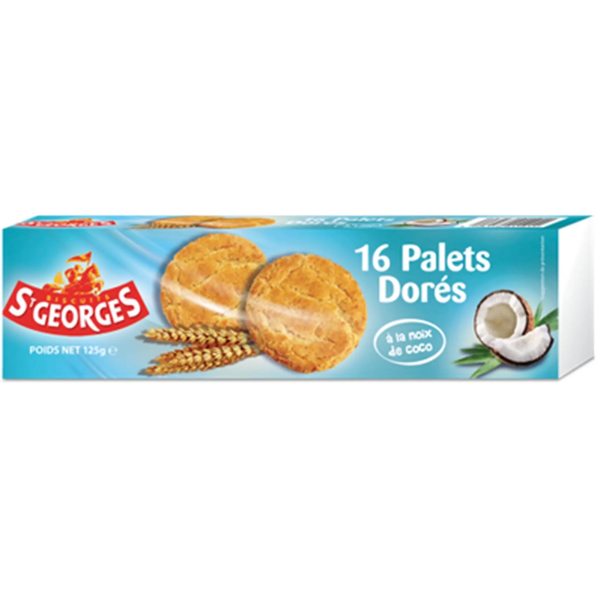 ST GEORGES Biscuits palets dorés à la noix de coco