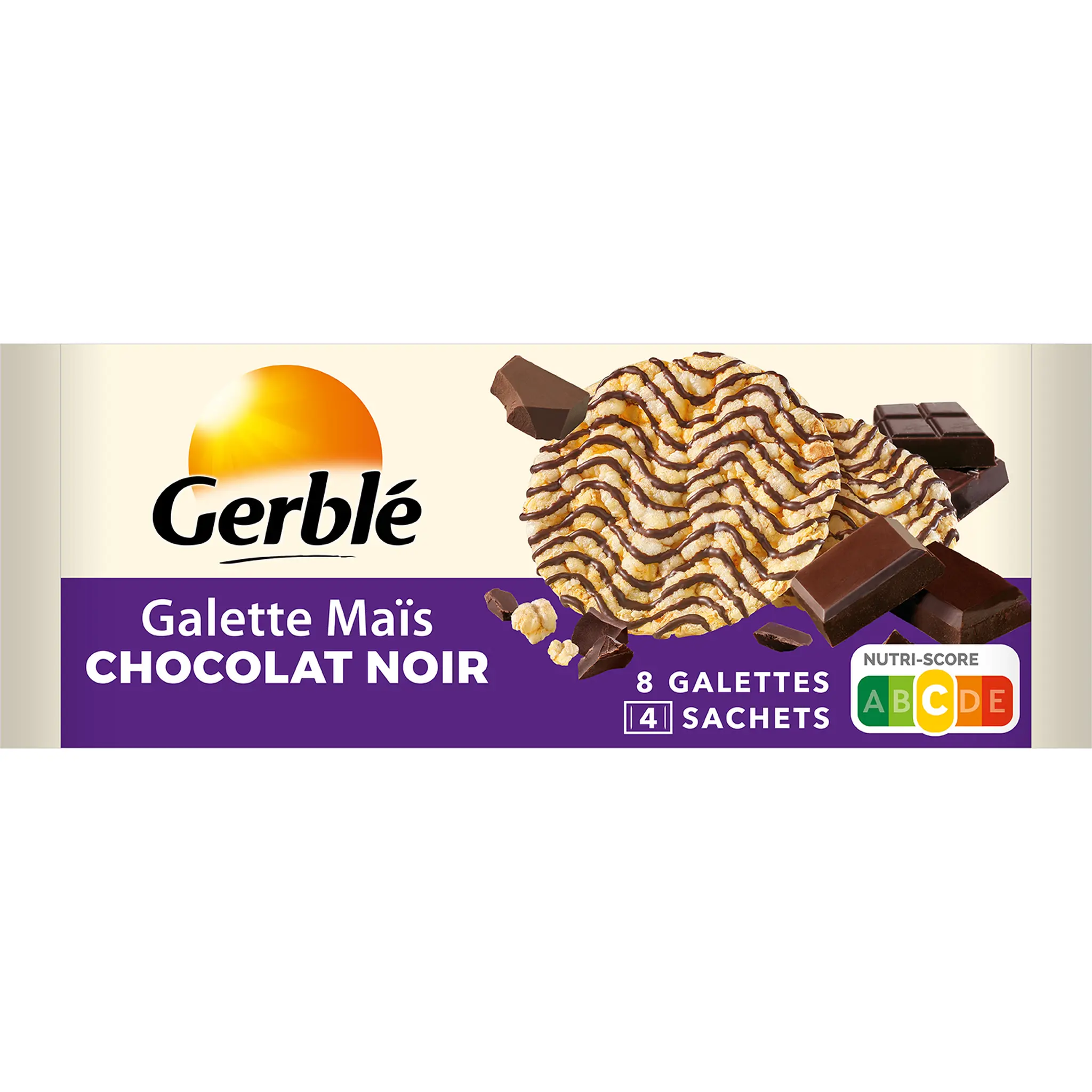 GERBLE Galettes maïs chocolat noir