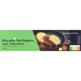 AUCHAN COLLECTION Biscuits meringués aux noisettes sur lit de chocolat au lait