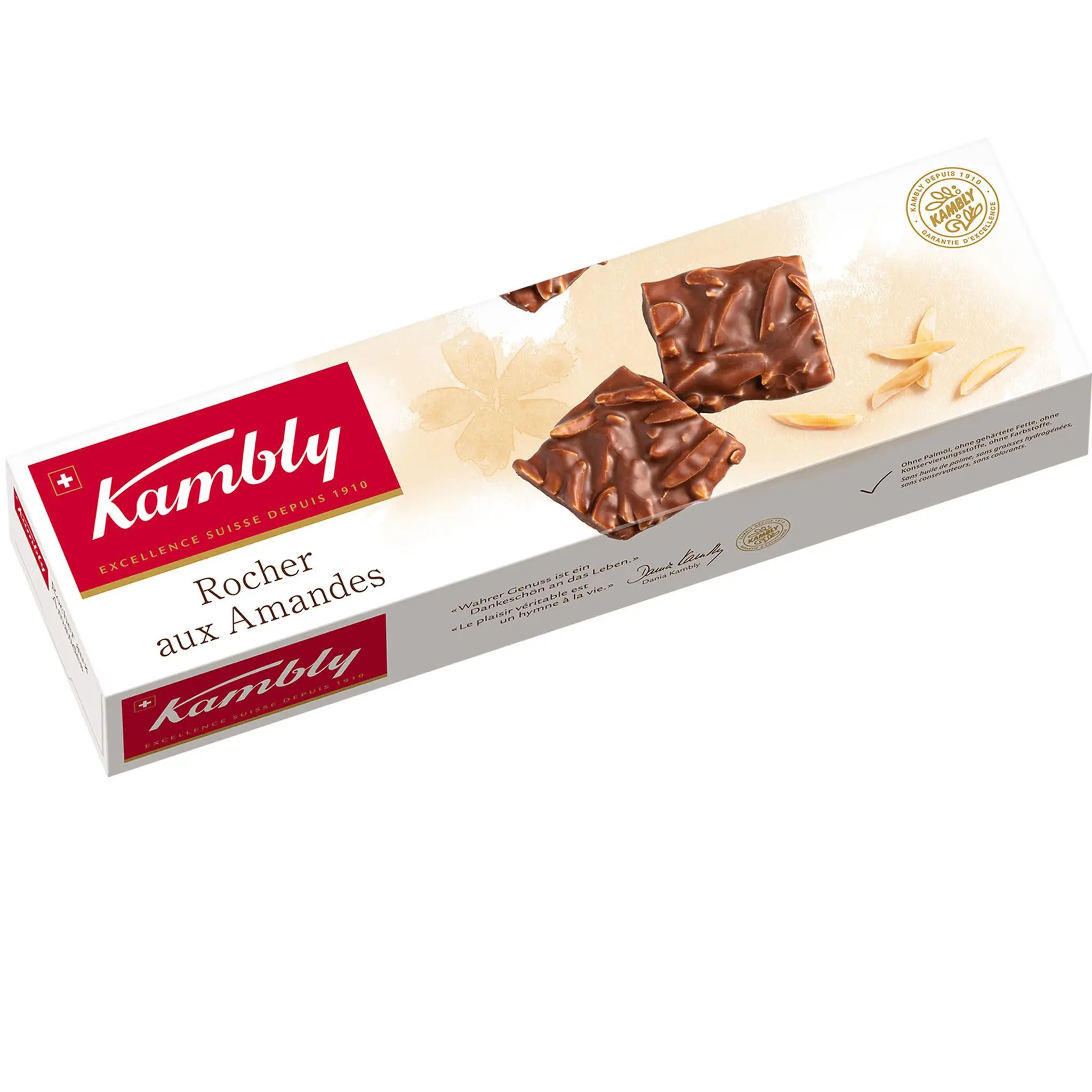 KAMBLY Rochers aux amandes nappés de chocolat au lait