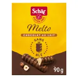 SCHAR Melto Barres fourrées à la crème de noisette et enrobées chocolat au lait sans gluten