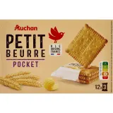 AUCHAN Biscuits petit beurre sachets fraîcheur
