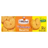 ST MICHEL Palmier au beurre biscuits feuilletés et croustillants sachets fraîcheur