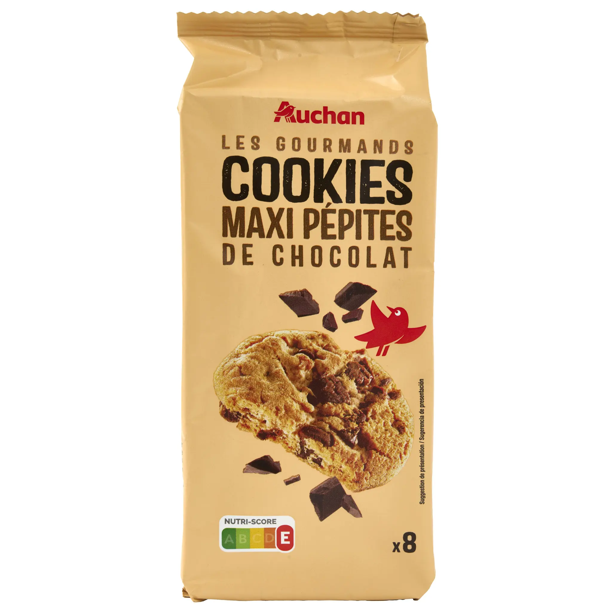 AUCHAN Cookies aux maxi pépites de chocolat