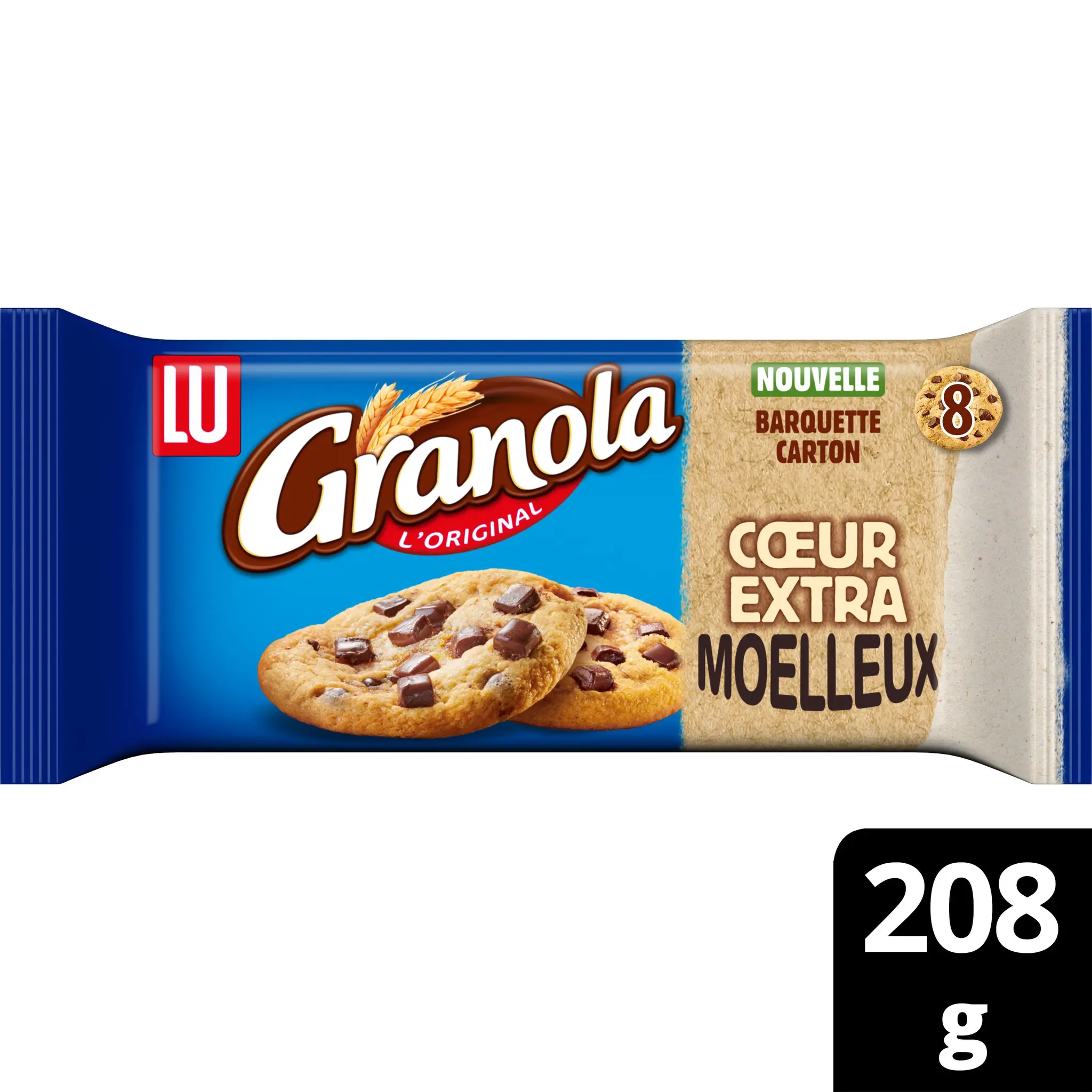 GRANOLA Cookies cœur extra moelleux aux pépites de chocolat