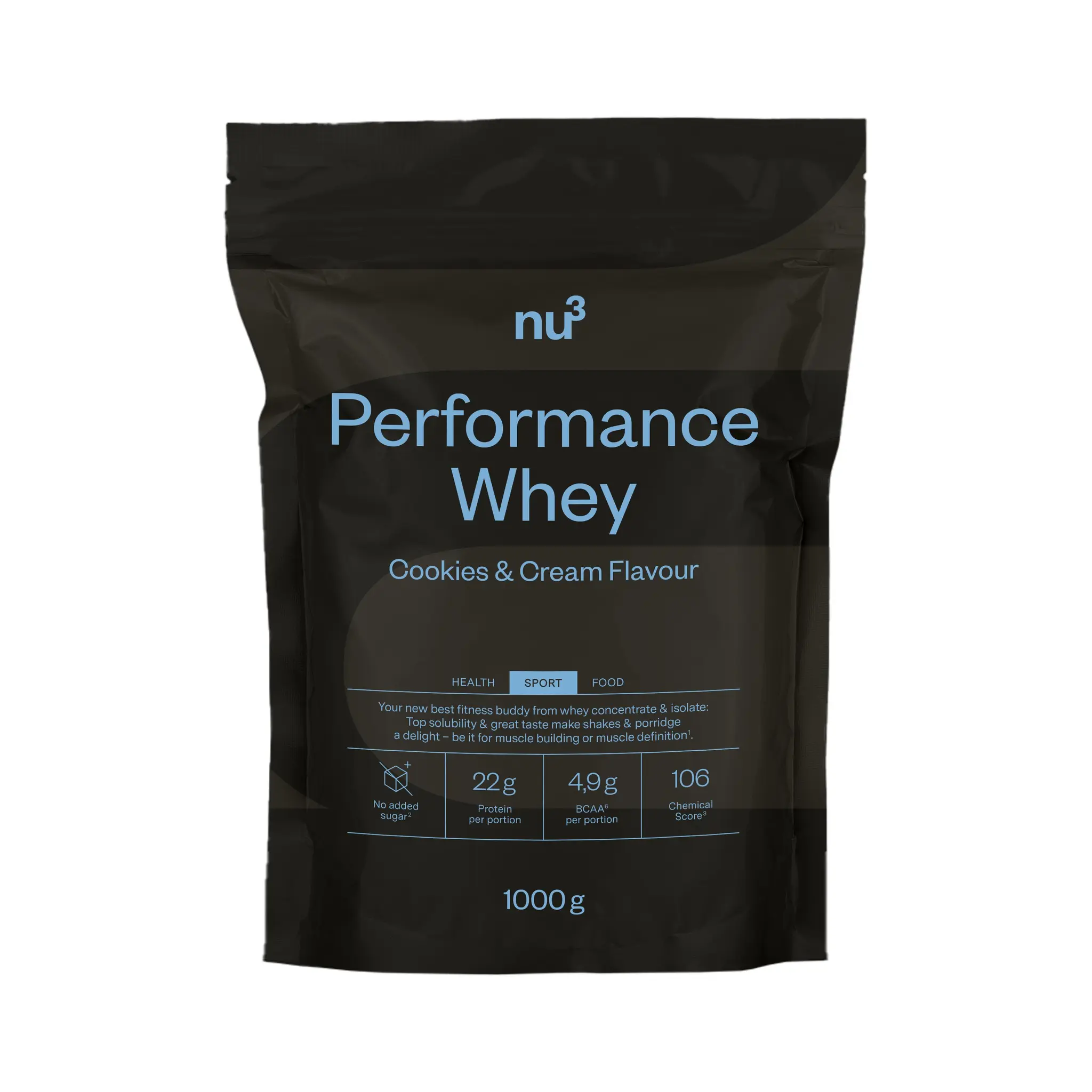 NU3 Performance whey saveur cookies à la crème