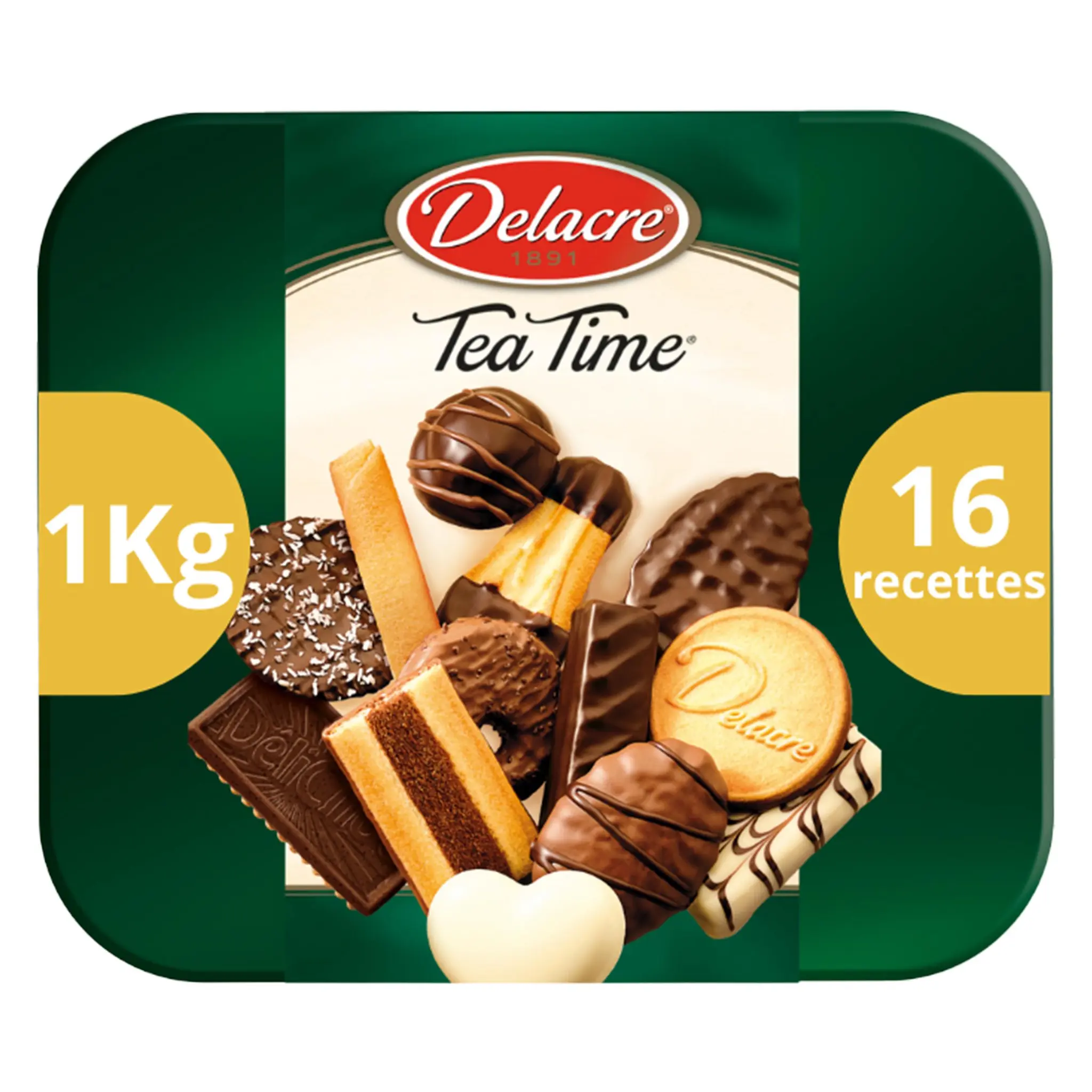 DELACRE Tea Time assortiment de biscuits fins