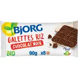 BJORG Galettes de riz au chocolat noir bio