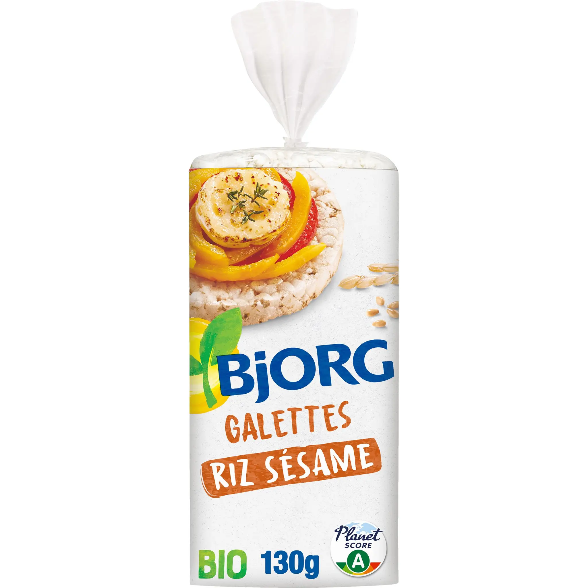 BJORG Galettes de riz et sésame bio sans gluten
