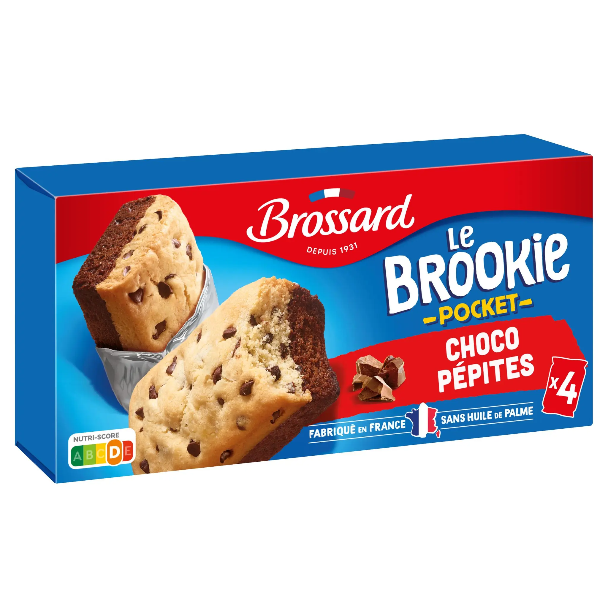 BROSSARD Brookie pocket choco pépites sachets individuels
