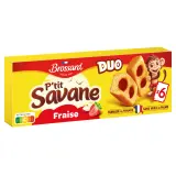 BROSSARD P'tit Savane Duo gâteaux fourrés à la fraise