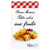 BONNE MAMAN Petits cakes aux fruits sachets individuels