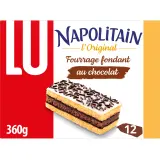 NAPOLITAIN L'Original Gâteaux moelleux fourrés au chocolat sachets individuels