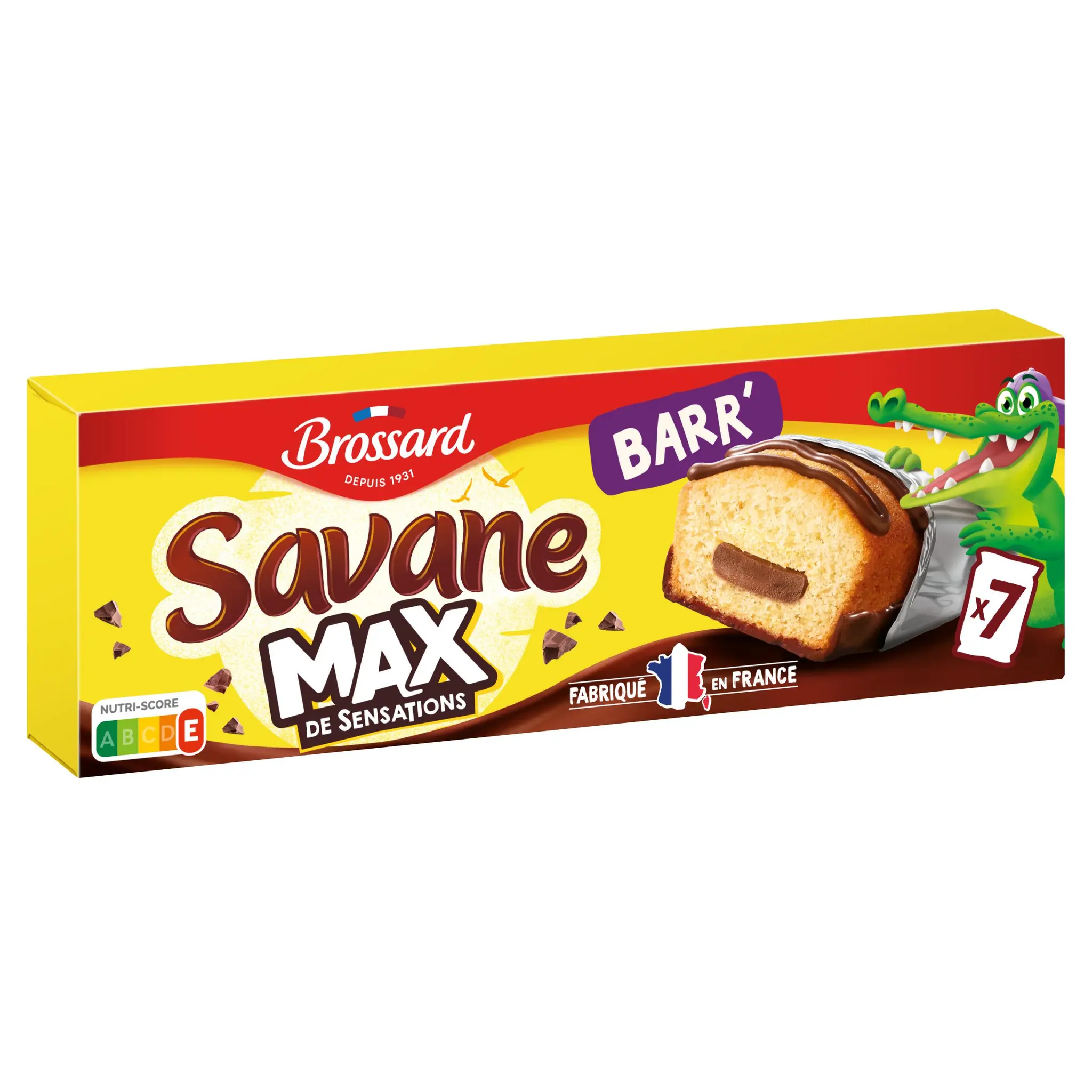 BROSSARD Savane Max Barr' gâteaux fourrés chocolat sachets individuels