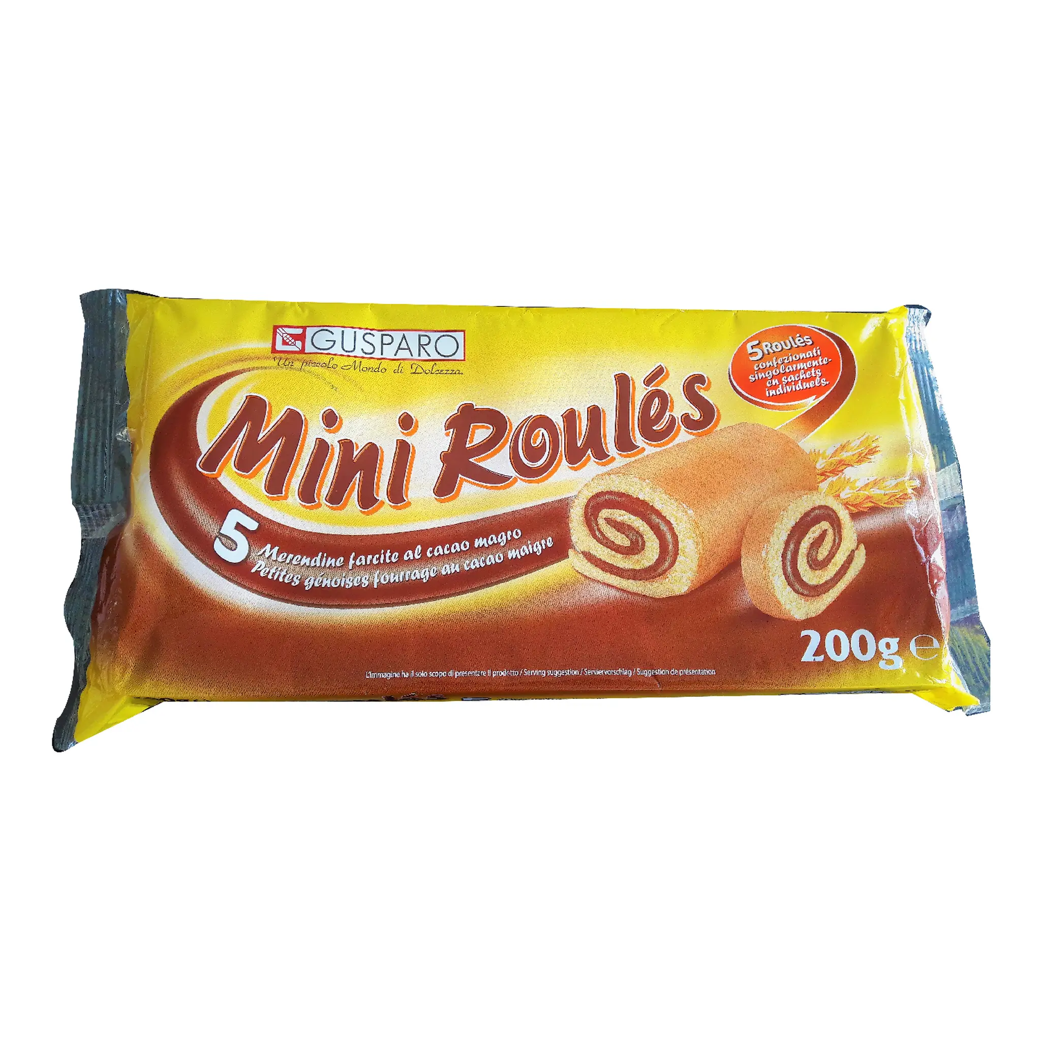 GUSPARO Mini roulés fourrés chocolat