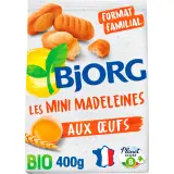 BJORG Mini madeleines aux oeufs bio sans huile de palme