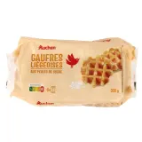 AUCHAN Gaufres liégeoises aux perles de sucre sachets individuels