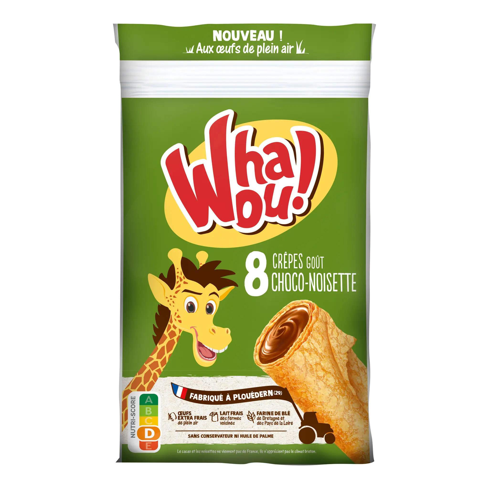 WHAOU Crêpes goût chocolat noisette