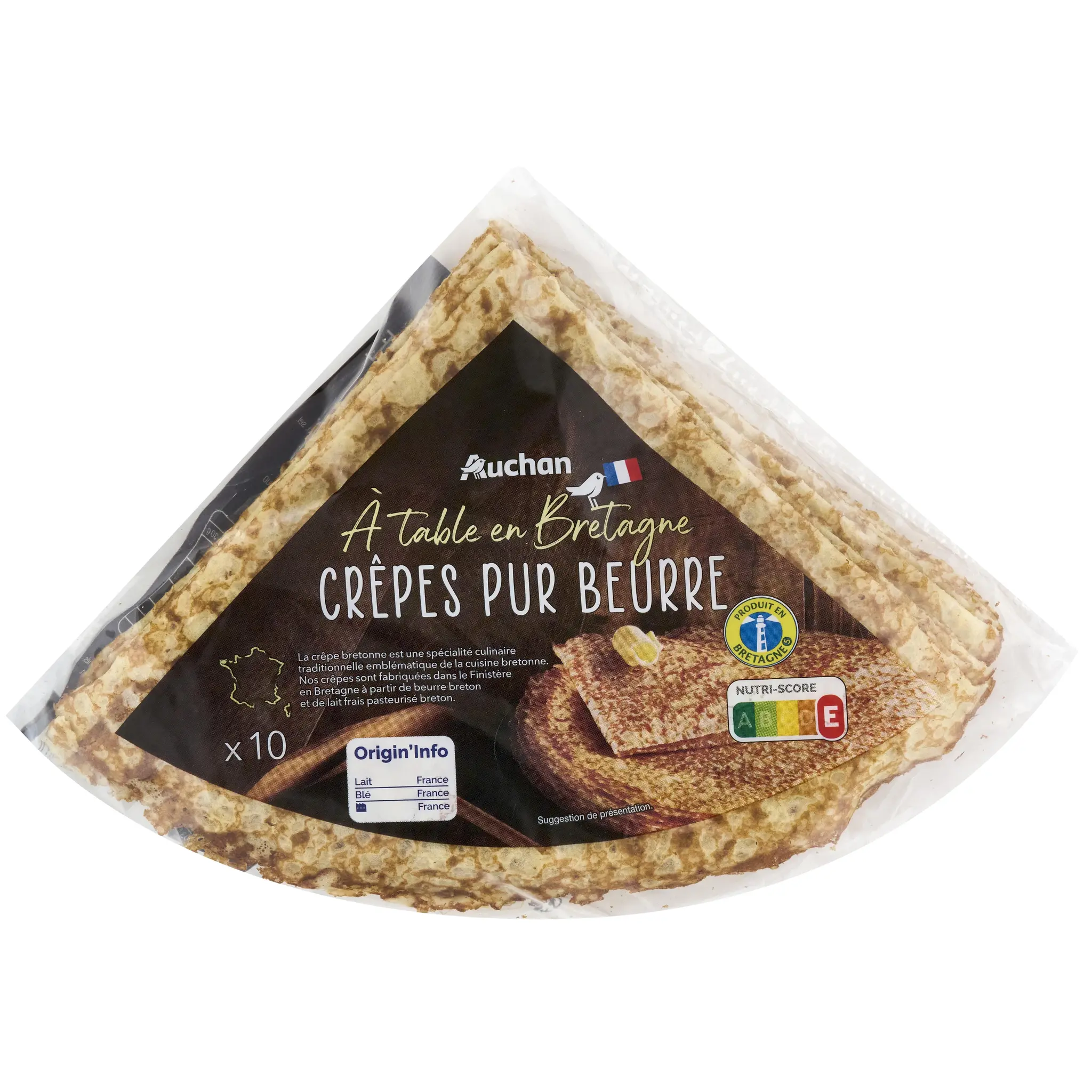 AUCHAN TERROIR Crêpes pur beurre
