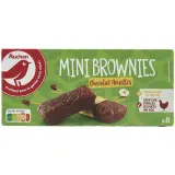 AUCHAN Mini brownies aux noisettes sachets individuels
