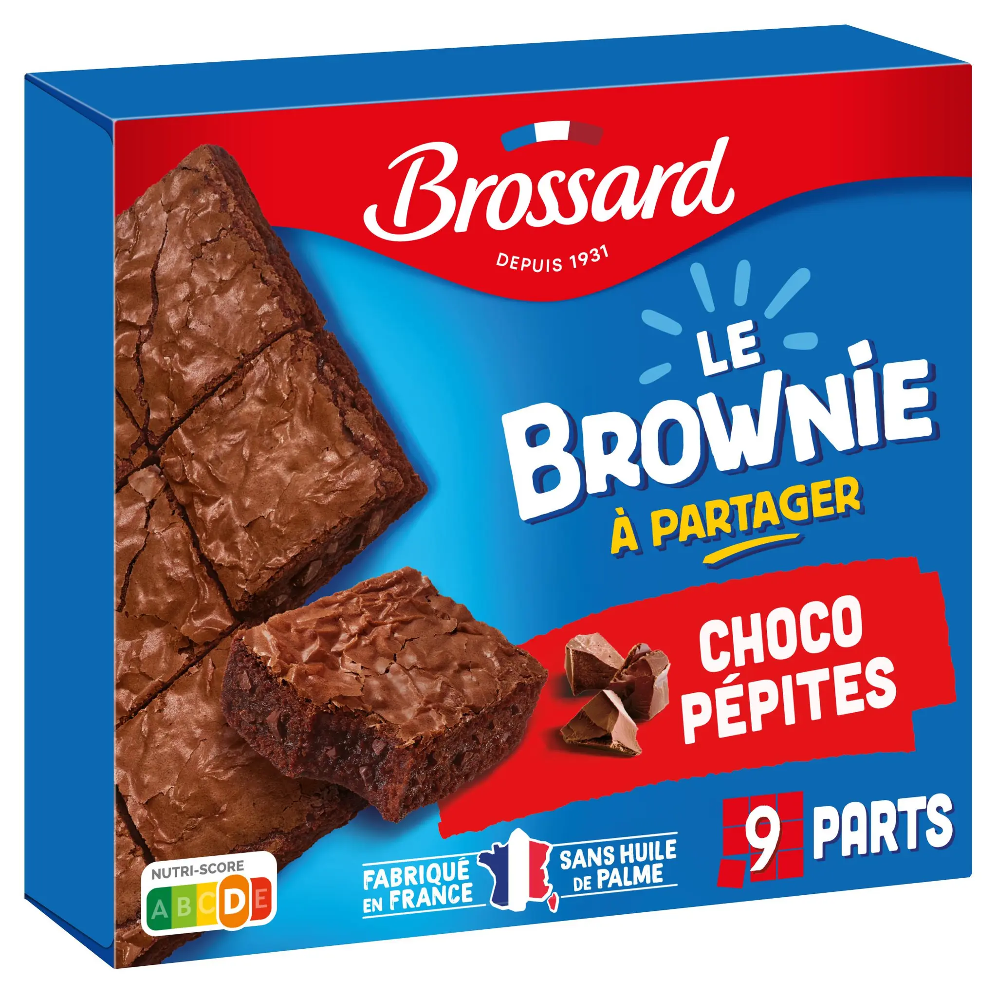 BROSSARD Brownie à partager choco pépites