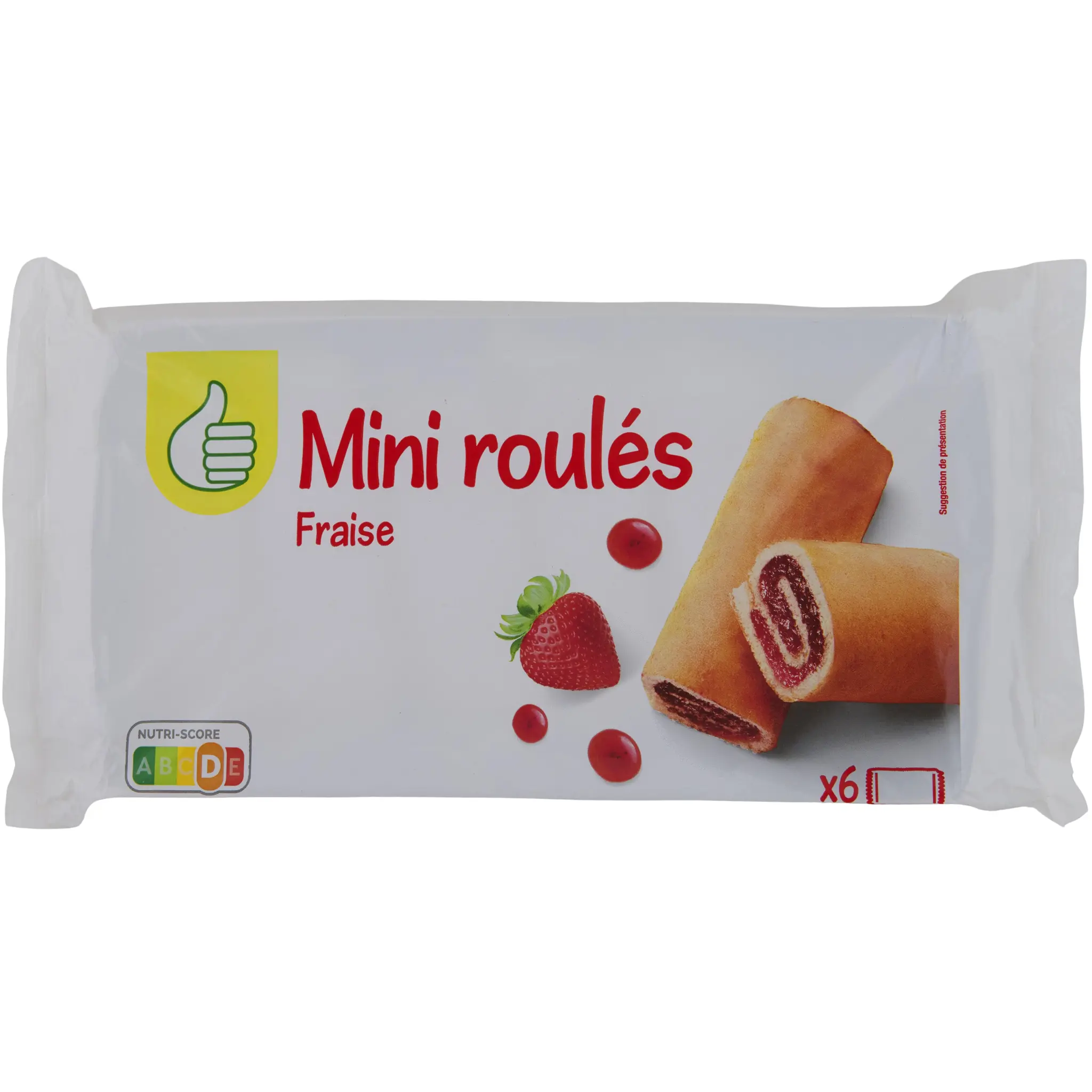 POUCE Mini roulés à la fraise