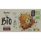 AUCHAN BIO Mini cakes aux pépites de chocolat sachets individuels