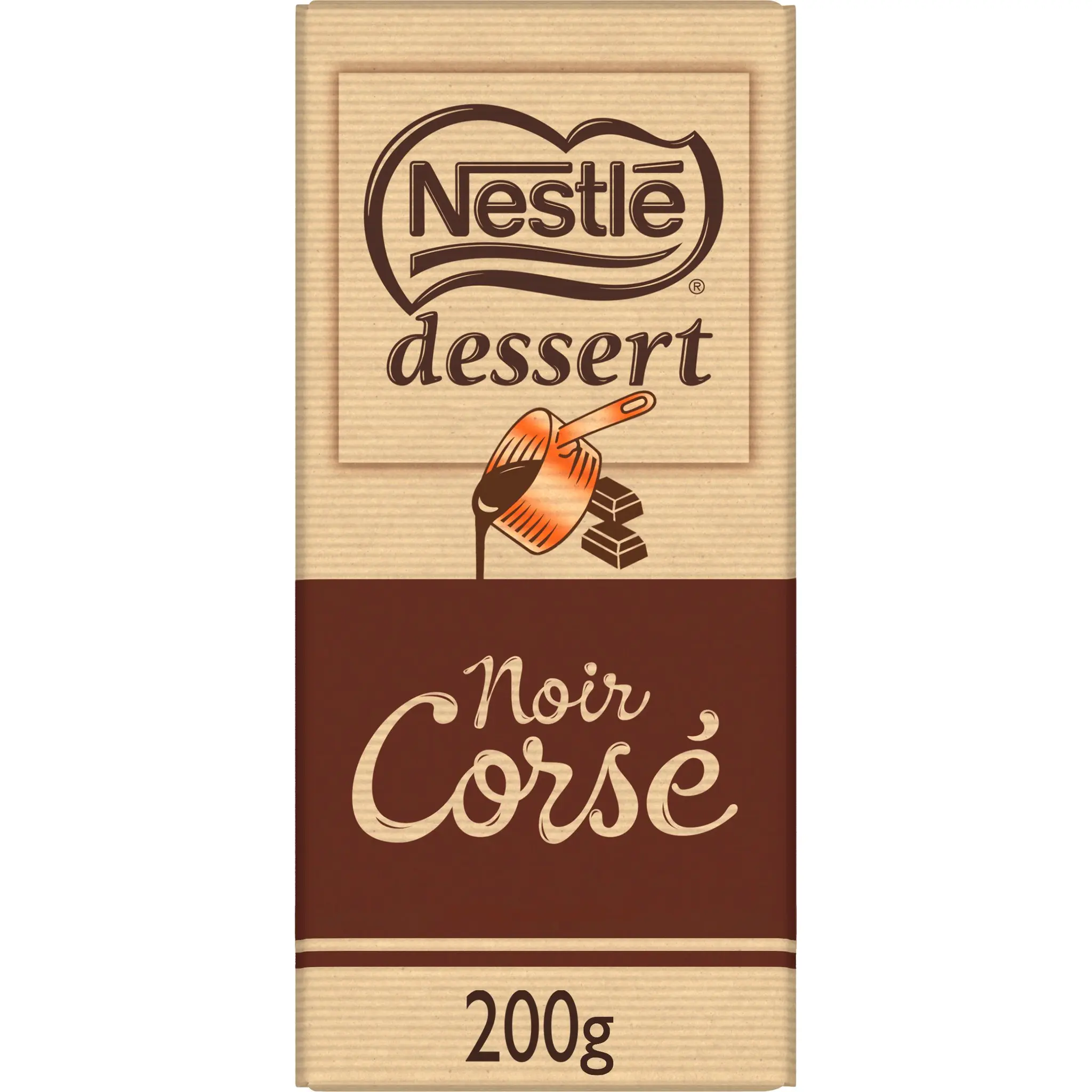 NESTLE DESSERT Tablette de chocolat noir corsé pâtissier