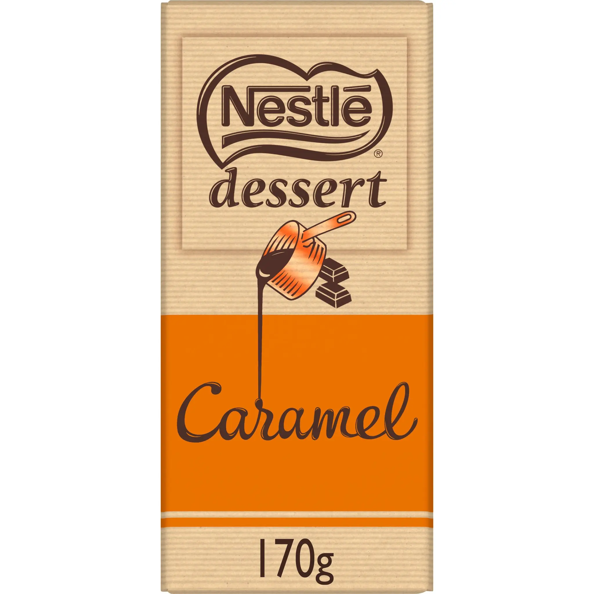 NESTLE DESSERT Tablette de chocolat au caramel pâtissier