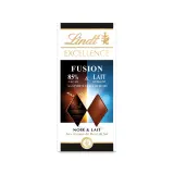 LINDT Excellence tablette de chocolat fusion noir fleur de sel et lait
