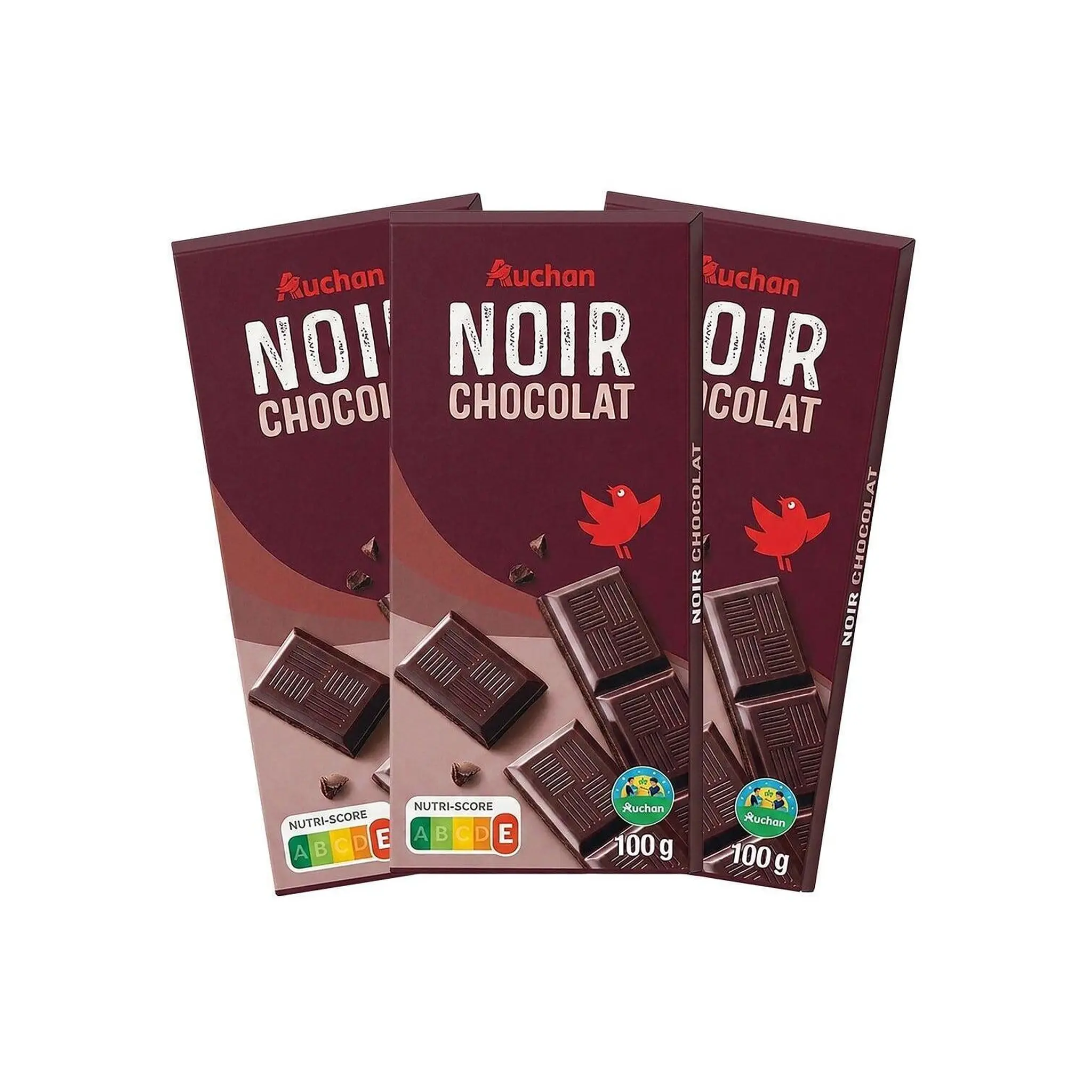 AUCHAN CULTIVONS LE BON Tablette de chocolat noir extra fin