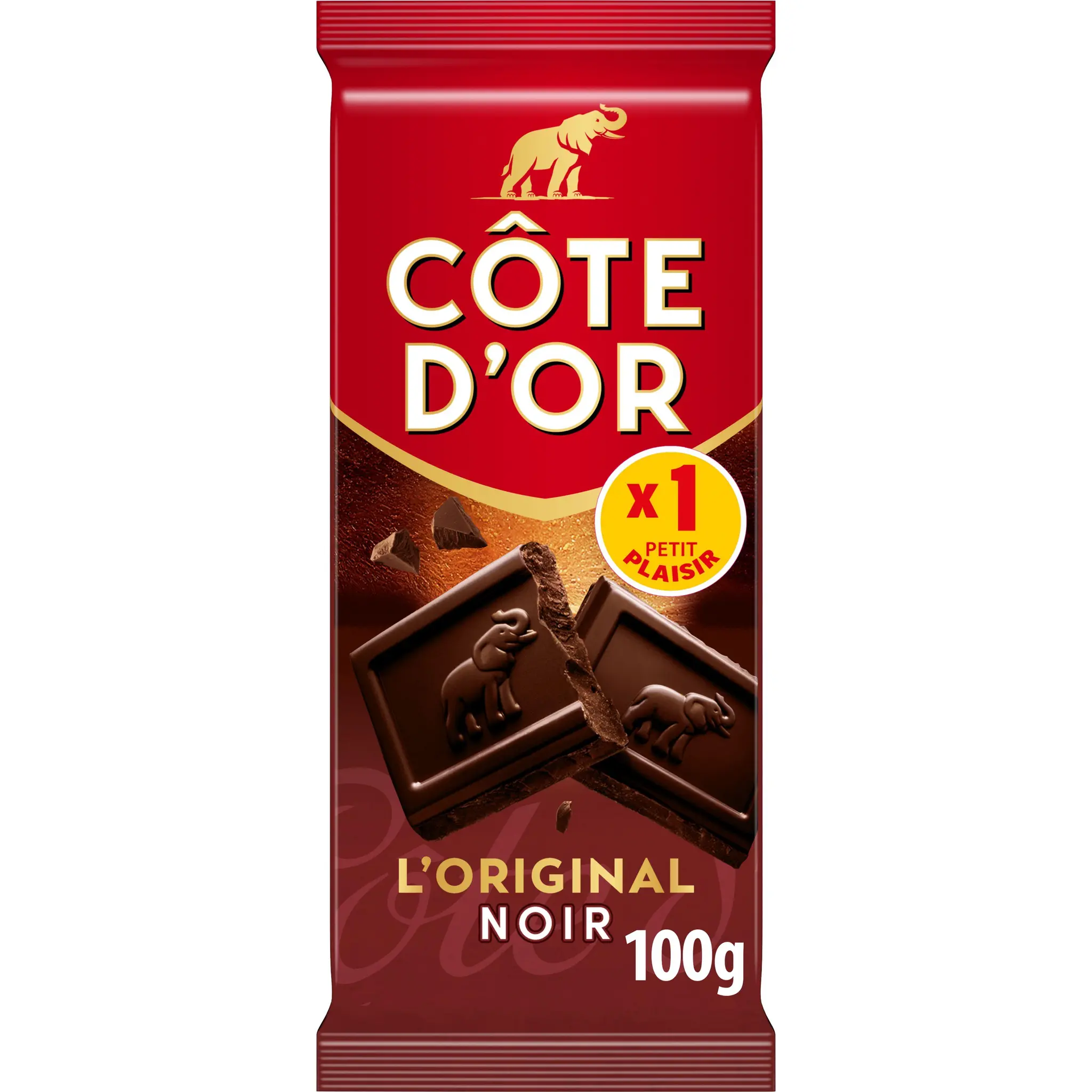 COTE D'OR Tablette de chocolat noir L'Original