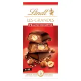 LINDT Les Grandes Tablette de chocolat noir praliné noisettes