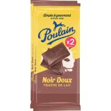 POULAIN Tablette de chocolat noir avec une touche de lait